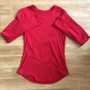 Plain Red Long Sleeve Shirt